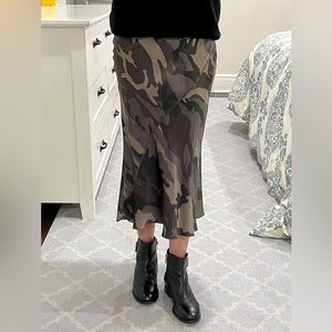 ATM Camo Silk Skirt